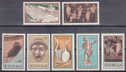 Greece   Scott No.  649-55     Mnh    Year  1958 - Neufs