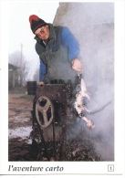 Herbignac 1991 : Jacques Leroux Plume Un Poulet Au Village De L'Ongle - Photo Yves Maurice N140 - Herbignac