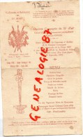 23 - VILLEDIEU - MENU 11 E CIE DU 31 E REGIMENT INFANTERIE-COLONEL LEJAILLE-JACQUEMOT-KNAUSS-1912 BATAILLE VALMY - Menú