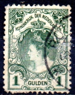 NETHERLANDS 1898 Queen Wilhelmena - 1g. - Green FU - Gebruikt