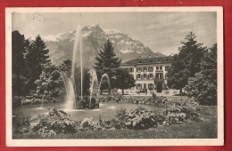 CDS8-28 Glarus Hotel Glarnerhof Mit Volksgarten Und Wiggis  Gelaufen  In 1925 Nach Erlen Grabs - Other & Unclassified