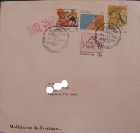 AUSTRALIA 1990 Trade Unions Sport Climbing Wine Living Together Letter Airmail To Italy Usato Used On COMPLETE COVER - Covers & Documents