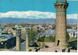 IRAN-----TEHRAN MINARETS SEPAHSALAR-mosque Against The Tochal Mountains Persia.-- Voir 2 Scans - Iran