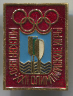 OLYMPIC / OLYMPIAD - Kayak, Rowing, Metal, Pin, Badge, Moscow 1980. - Rudersport