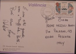 ESPANA SPAIN Isolated Single 1992 America Colon Usado Used On Cover Complete Letter To Italy - Covers & Documents