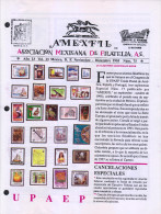 G)1995 MEXICO, AMEXFIL MAGAZINE, SPECIALIZED IN MEXICAN STAMPS, YEAR 13 VOL. 13-NOV-DEC- 1995-NUM. 75, XF - Espagnol