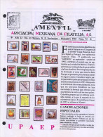G)1995 MEXICO, AMEXFIL MAGAZINE, SPECIALIZED IN MEXICAN STAMPS, YEAR 13 VOL. 13-NOV-DEC- 1995-NUM. 75, XF - Spagnolo