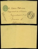 Switzerland 1902 Postal History Rare Postal Stationery Wrapper Geneve To Dresden Germany DB.057 - Covers & Documents