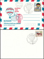 Czechoslovakia Mail Balloon. NITRA 1993 EKOFILA - Poste Aérienne