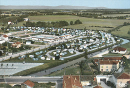 01 // VILLARS LES DOMBES   Ensemble Camping Piscine  Vue Aérienne  CPSM Combier édit  200.90 - Villars-les-Dombes