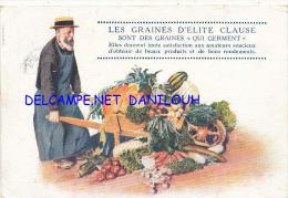 91 // BRETIGNY SUR ORGE   Carte Publicitaire   GRAINES D ELITE CLAUSE   Illustration - Bretigny Sur Orge