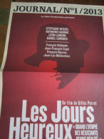 Plaquette 4 Pages : Les Jours Heureux, Gilles Perret - Altri & Non Classificati