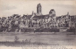 Cp , MILITARIA , DORMANS , Les Ruines De La Grande Guerre , Vue Générale De La Marne - Weltkrieg 1914-18