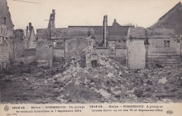 Cp , MILITARIA , SOMESOUS , Un Groupe De Maisons Incendiées Le 7 Septembre 1914 - Weltkrieg 1914-18