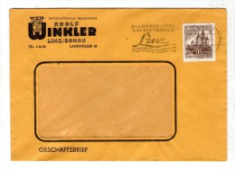 Lettre , AUTRICHE , LINZ 2 , Adolf WINKER , Internationale Transporte , 1945 - Máquinas Franqueo (EMA)