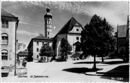 Dachau St Jakobskirche Carte Bromure Glacée 1950 état Superbe - Dachau