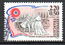 FRANCE. N°2566 Oblitéré De 1989. Révolution Française/Vicomte De Noailles. - French Revolution