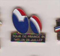 Pin's TOUR DE FRANCE 91   BLEU BLANC ROUGE - Radsport