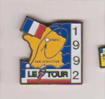 Pin's TOUR DE FRANCE 1992 PARIS SAN SEBASTIAN - Radsport