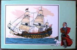 Voir Et Savoir Par Hergé - MARINE - Origine A 1700 - Série 2 - N° 41. Dargaud - 12,5 X 19,5 Cm. (photo Contractuelle) - Chromo's