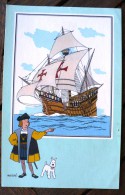 Voir Et Savoir Par Hergé - MARINE - Origine A 1700 - Série 3 - N° 22. Dargaud - 12,5 X 19,5 Cm. (photo Contractuelle) - Chromo's