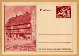 Carte Entier Postal Deutsches Reich Hanau - Hanau