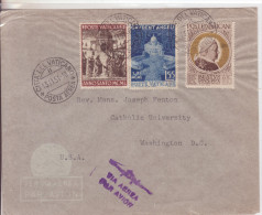 1-Vaticano-Lettera X L´ Estero: U.S.A.-Rara Affrancatura 1951 Spedita Dal Cardinale Ottaviani A Mons.J.Fenton-vedi Sotto - Storia Postale