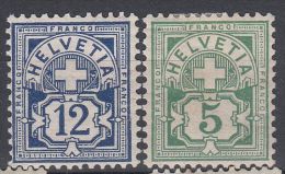 Switzerland 1906 Definitives Mi.84 86 MH AM.382 - Ungebraucht