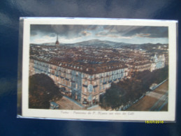 TORINO  Panorama Da Porta Nuova Con Vista Dei Colli  NOTTURNO Edizione G. Cometto - Mehransichten, Panoramakarten