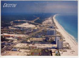 DESTIN, Florida - Air View, Aerial Expanse Looking East Along Hwy 98 And Beach Front - American Roadside