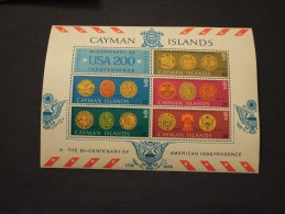 CAYMAN - BF 1976 BICENTENARIO INDIPENDENZA AMERICANA - NUOVO(++)-TEMATICHE - Caimán (Islas)