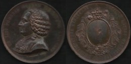 MEDAILLE EN BRONZE  DE LA SOCIETE ROYALE D´AGRICULTURE LINNEENNE PAR WURDEN . . - Monarchia / Nobiltà