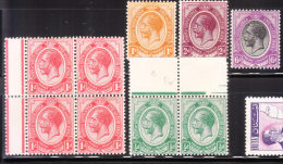 South Africa 1913-24 King George V MLH - Unused Stamps