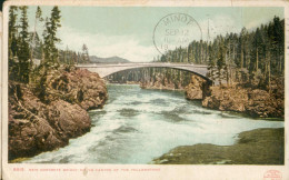 New Concret Bridge Grand Canyon Of The Yellowstown - Yellowstone