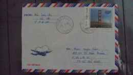 Vietnam Viet Nam Cover 1997 With Stamp Of Golden Gate Bridge In USA - Vietnam