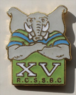 Pin's Rugby XV R.C.S.S.B.C. éléphant .superbe Egf - Rugby