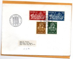 Norway 1963 FDC Mailed To USA - FDC