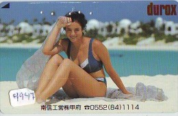 Télécarte Japon EROTIQUE (4947) EROTIC * PLAGE * JAPAN ACTRESS * PHONECARD EROTIK * BIKINI GIRL * FEMME SEXY LADY - Moda