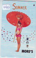 Télécarte Japon EROTIQUE (4946) EROTIC * PLAGE * JAPAN ACTRESS * PHONECARD EROTIK * BIKINI GIRL * FEMME SEXY LADY - Moda