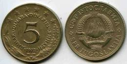 Yougoslavie Yugoslavia 5 Dinara 1972 KM 58 - Joegoslavië