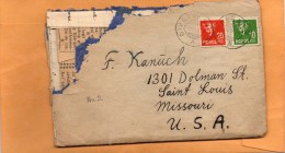 Norway 1934 Cover Mailed To USA - Storia Postale
