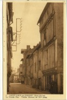 Carte Postale Ancienne Saint Loup Sur Thouet - La Grande Rue. Vieilles Maisons Du XVe Siècle - Saint Loup Lamaire