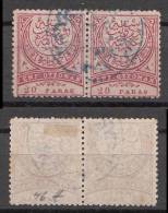 Türkei Turkey Mi# 46 Used Pair 20 Paras  1884 - Used Stamps