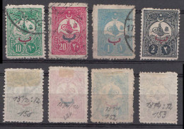 Türkei Turkey Mi# 150-53 Used Overprint 1908 - Used Stamps