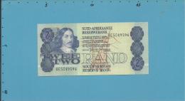 South Africa - 2 RAND - ( 1983 - 90 ) - Pick 118.d - UNC. - Sign. 6 - Watermark: J. Van Riebeek - 2 Scans - Suráfrica
