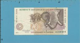 South Africa - 20 RAND - ( 1993 ) - Pick 124.a - Sign. 7 - Watermark: Elephant Head - 2 Scans - Suráfrica