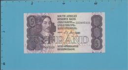 South Africa - 5 RAND - ( 1990 - 94 ) - Pick 119.e - Sign. 7 - Watermark: Jan Van Riebeek - 2 Scans - Suráfrica