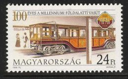 HUNGARY 1996 TRANSPORT Ground Vehicle RAILWAY TRAIN - Fine Set MNH - Unused Stamps