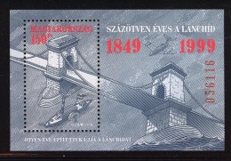 HUNGARY 1999 ARCHITECTURE Buildings Structures BRIDGE - Fine S/S MNH - Neufs