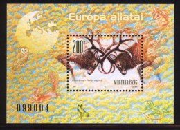 HUNGARY 2001 FAUNA European Animals OWL DEER FOX - Fine S/S MNH - Nuevos